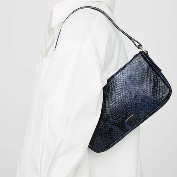 Anine Bing Handbags - ANINE BING Bianca bag blue snake